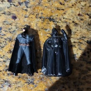 Batman and Darth Vader Figurines
